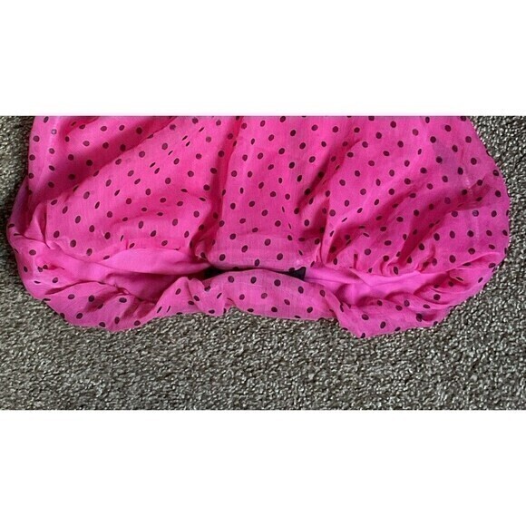 Baby Essentials Hot Pink & Black Bubble Dress Size 6-9 Months - Picture 3 of 4